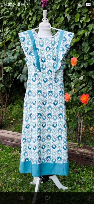 Precioso vestido midi evento estampado