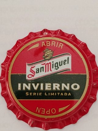 Chapa Cerveza San Miguel Invierno.