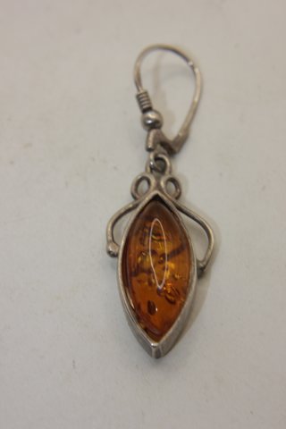 Spettacolari orecchini Vintage argento ambra Balti