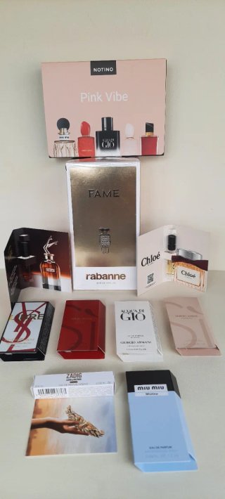 Perfume fame 150ml + 8 muestras