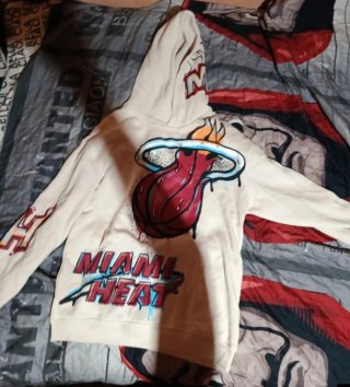 Sudadera Miami Heat Infantil Beige