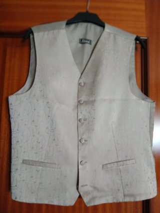 Chaleco de ceremonia gris/plata