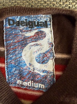 Jersey Desigual Rayas Estampado Hombre