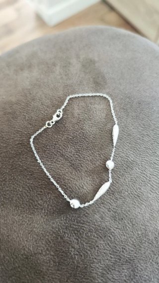 Pulsera oro blanco mujer nueva.