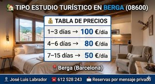 Mini estudio turístico Berga 08600