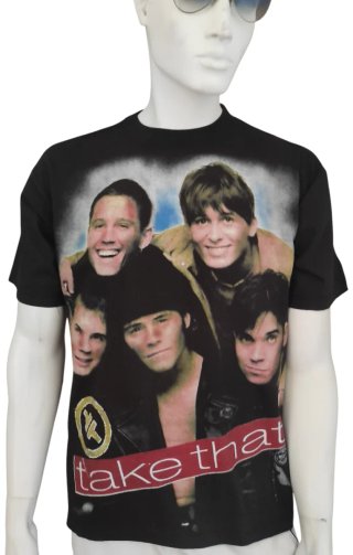 Take That T Shirt Vintage 90s All Over Print Pop