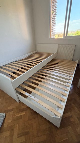 Cama nido SLÄKT Ikea blanca 90x200cm