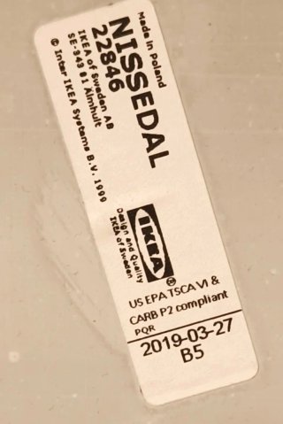 Espejo Nissedal IKEA Negro