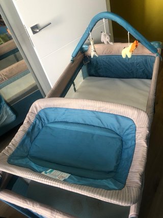 Culla da viaggio portatile con fasciatoio