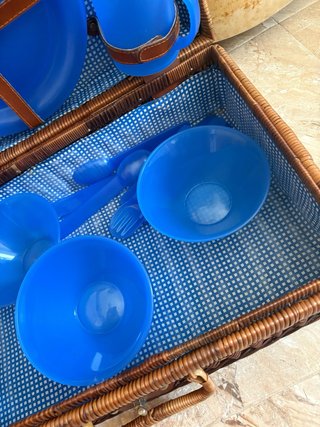 Cesta maletin para picnic