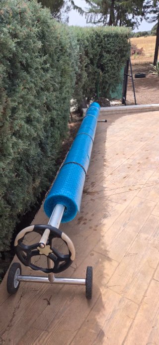 Lona de invierno  piscina y enrollador