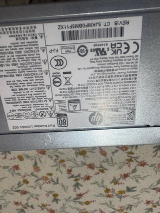 2 Fuentes Alimentación HP 310W