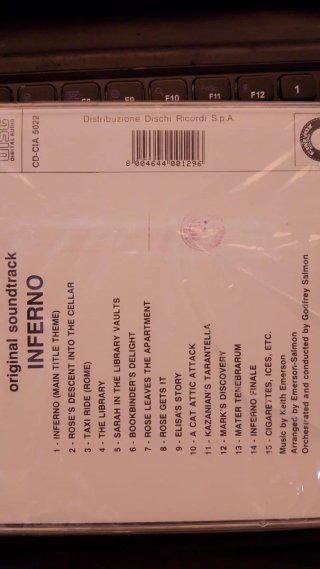 Keith Emerson Inferno CD Colonna Sonora