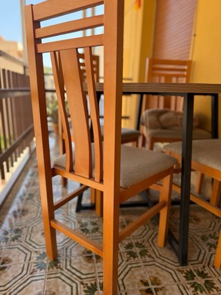 6 sillas madera