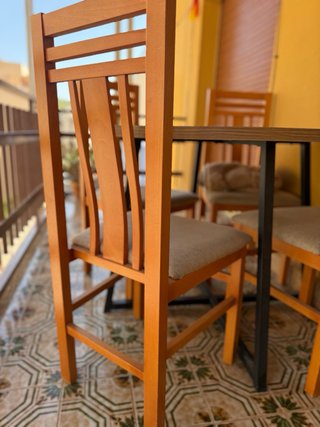 6 sillas madera