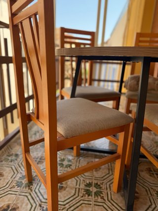6 sillas madera