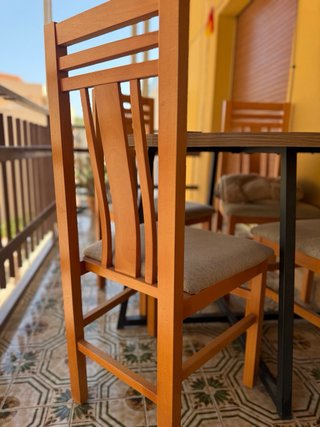 6 sillas madera
