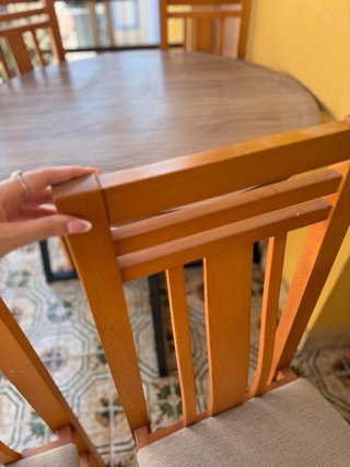 6 sillas madera