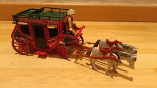 Carruaje Oeste Playmobil con 2 Caballos