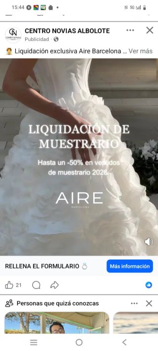 Vestidos de Novia Aire Barcelona T 38 627386317