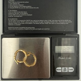 Pendientes de Aro Labrados Oro 18K; 3,31grs.