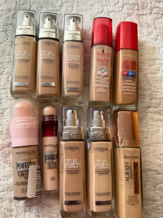 Lote Bases Maquillaje Bourjois, L'Oréal, Maybellin