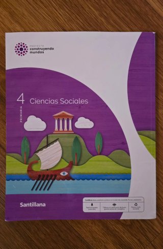 Libro ciencias sociales 4° primaria, ed. Santillan