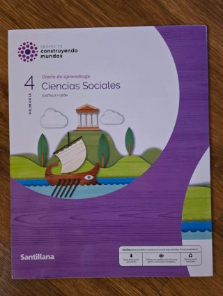 Libro ciencias sociales 4° primaria, ed. Santillan