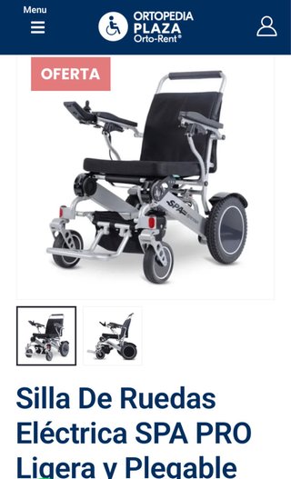 Silla ruedas electrica nueva, comprada en julio 26