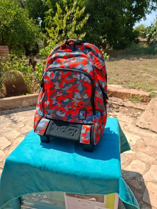 Zaino scuola/viaggio/camp.3in1-rotelle rimovibili