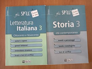 N.2 libri Letteratura italiana, Storia.