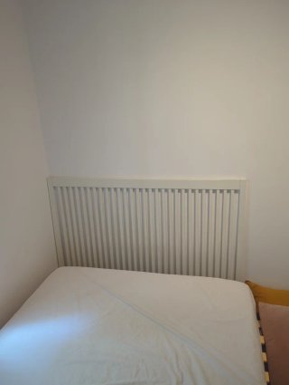 Cabecero de madera blanco