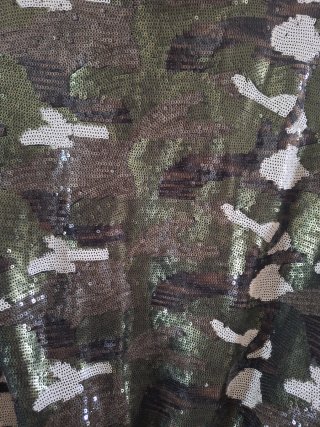 Bomber camuflaje lentejuelas