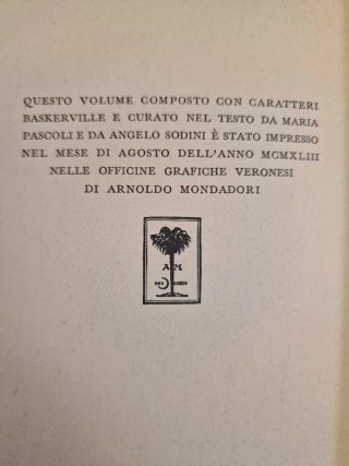 Giovanni Pascoli - canti di castelvecchio 1943