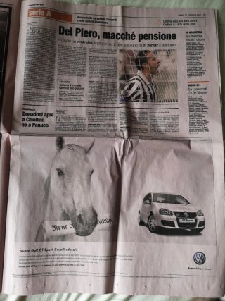 Giornale Gazzetta dello Sport del 1 Settembre 2007