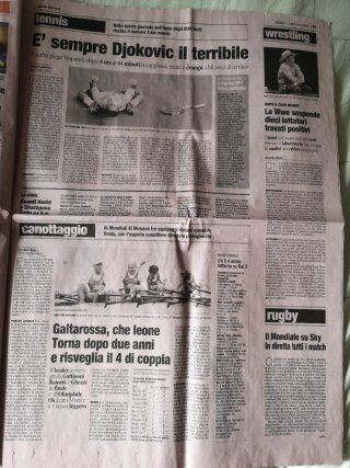 Giornale Gazzetta dello Sport del 1 Settembre 2007