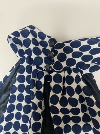 Vestido corto de ZARA Basic con estampado de lunar