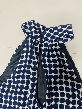 Vestido corto de ZARA Basic con estampado de lunar