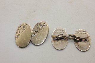 Antichi gemelli Inglesi oro 9ct su argento