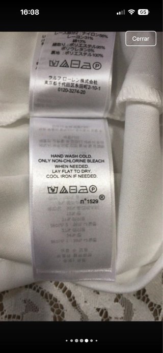 Vestido Ralph Lauren Blanco Talla 14