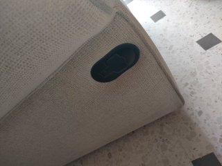 2 Sillones de tela blanco roto