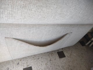 2 Sillones de tela blanco roto