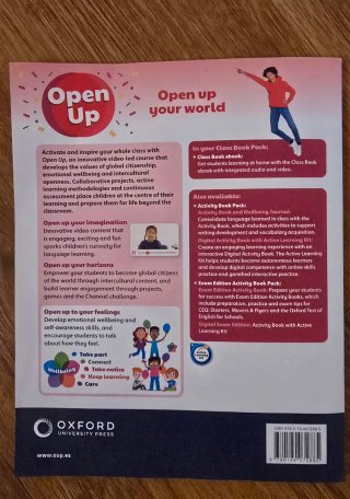 Libro de inglés 4 primaria. Open Up class book.