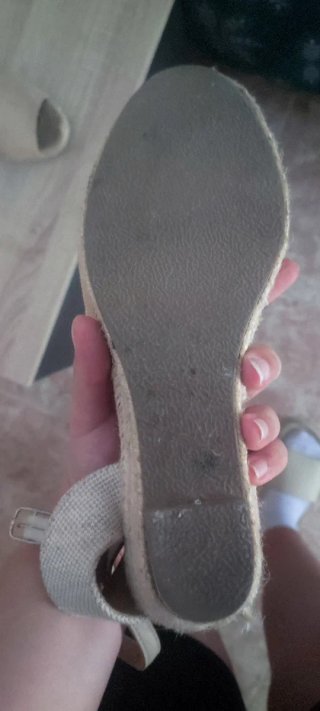 Sandalias Esparto Mujer Beige Talla 40