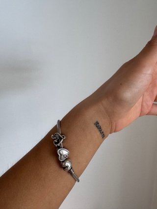 Pulsera Pandora Original de Plata925 con 2 Charms