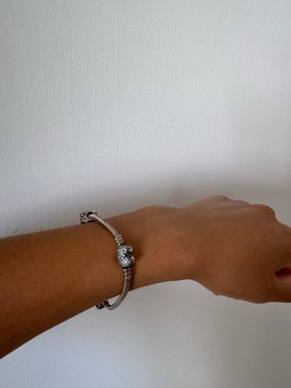 Pulsera Pandora Original de Plata925 con 2 Charms