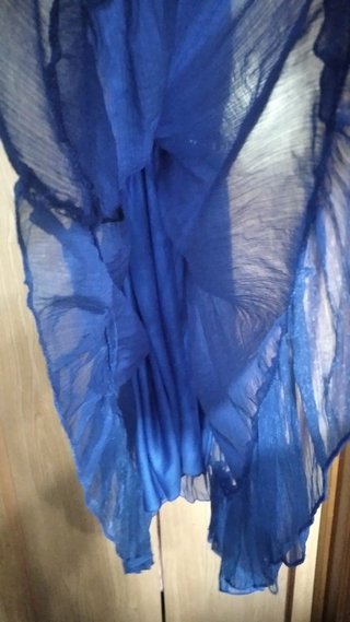 Vestido azul estilo peplum + regalo