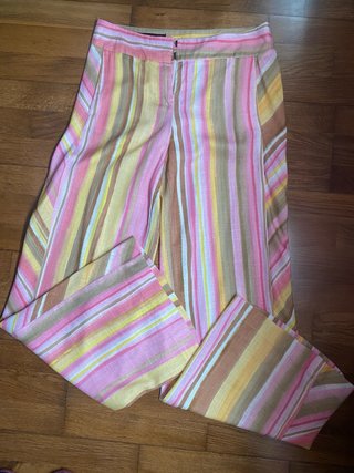 Pantalón rayas Zara multicolor