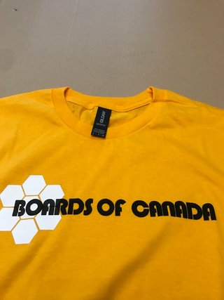 Boards of Canada "Inferno" yellow t-shirt