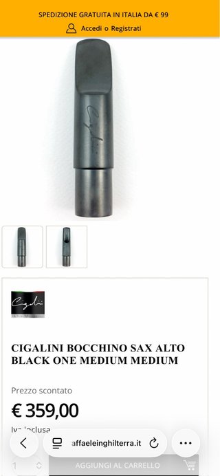 Bocchino Saxo Alto Cigalini